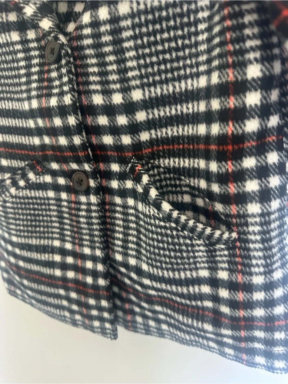 Old Navy Girl’s Black & White Plaid Blazer